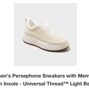 Target Universal Thread Persephone Sneakers - Light Beige - Size 7